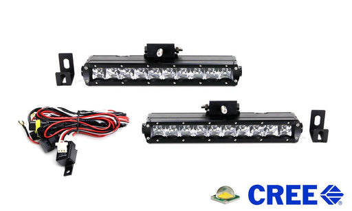 100W CREE LED Light Bar Fog Lamp Kit w/ Lower Bumper Bracket For 17-20 Raptor