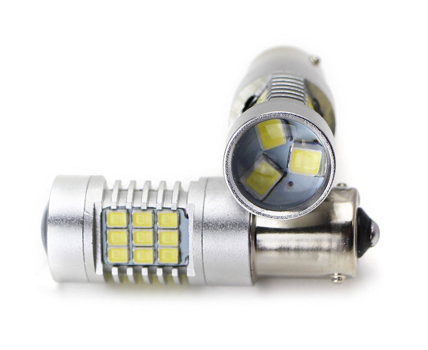 HID Matching White 30-SMD 1156 LED Bulbs for Lancer Evo X Daytime