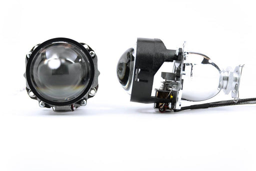 Mini 2.5" H1 Bi-Xenon HID Projector Lens + Shroud For Headlight Retrofit DIY Use