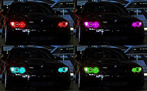 Xenon Headlight RGB 7-Color LED Angel Eyes Kit For BMW 07-13 E82/E88 1M 1-Series