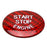 Red Real Carbon Fiber Engine Start/Stop Push Button Cover For Toyota Supra A90