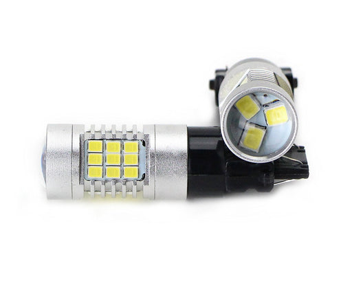 (2) Xenon White 30-SMD LED Daytime Running Light Bulbs 3156 3157 3757 4114 4157
