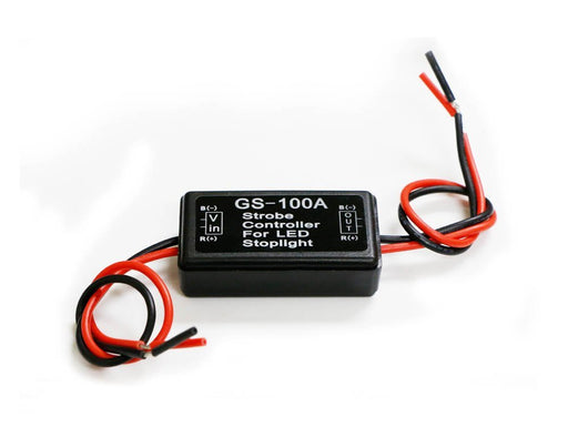 12V GS-100A LED Brake Stop Light Strobe Flash Module Controller Box For Car