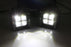 A-Pillar LED Ditch Pod Light Kit w/Bracket Mount/Relay For 2010-2023 Lexus GX460