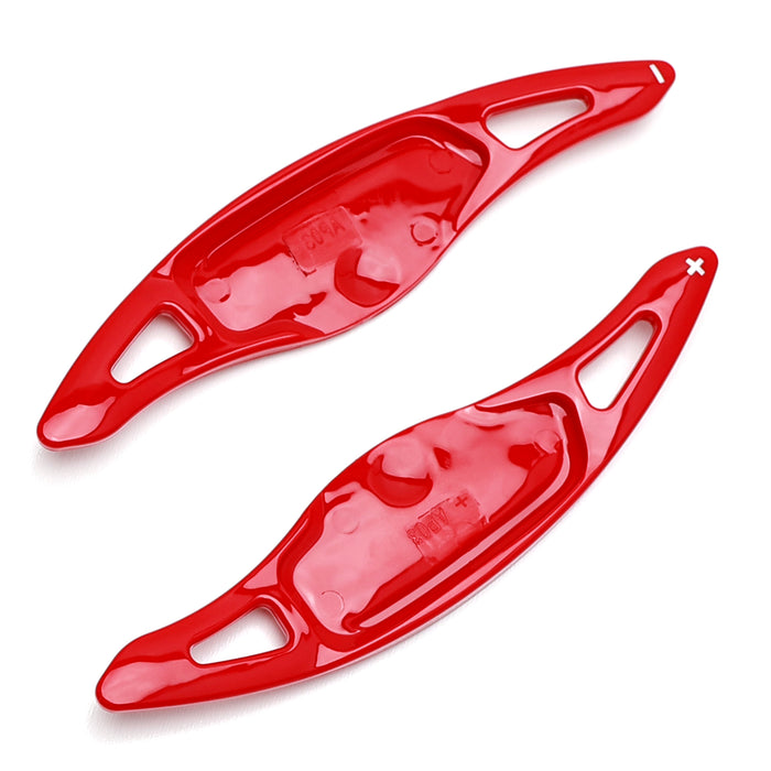 Gloss Red Finish Large Steering Wheel Paddle Shifters For 2018-23 Kia Stinger K8