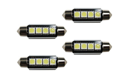 (4) Red 4-SMD Error Free 578 211-2 6411 LED Bulb Map Dome Trunk Area Cargo Light