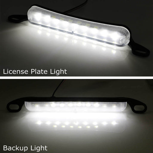 Universal 18-SMD Bolt-On Two-Way Car LED License Plate Light Backup Reverse Lamp