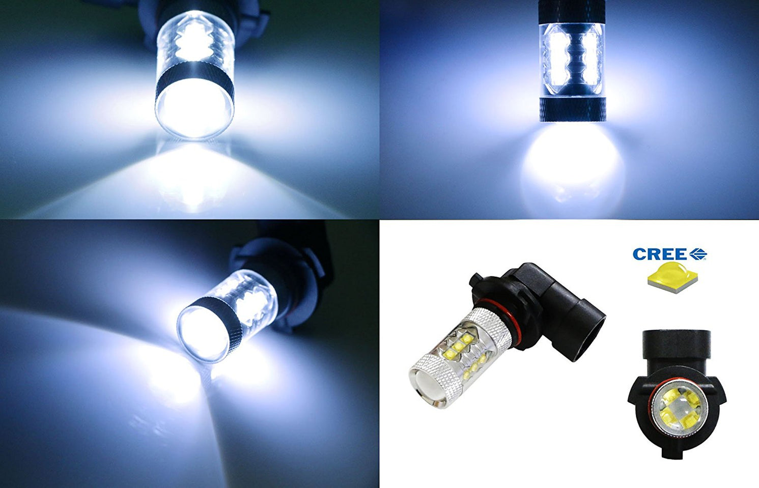 8K Blue 16CREE 9005 LED High Beam Daytime Running Lights For Lexus To