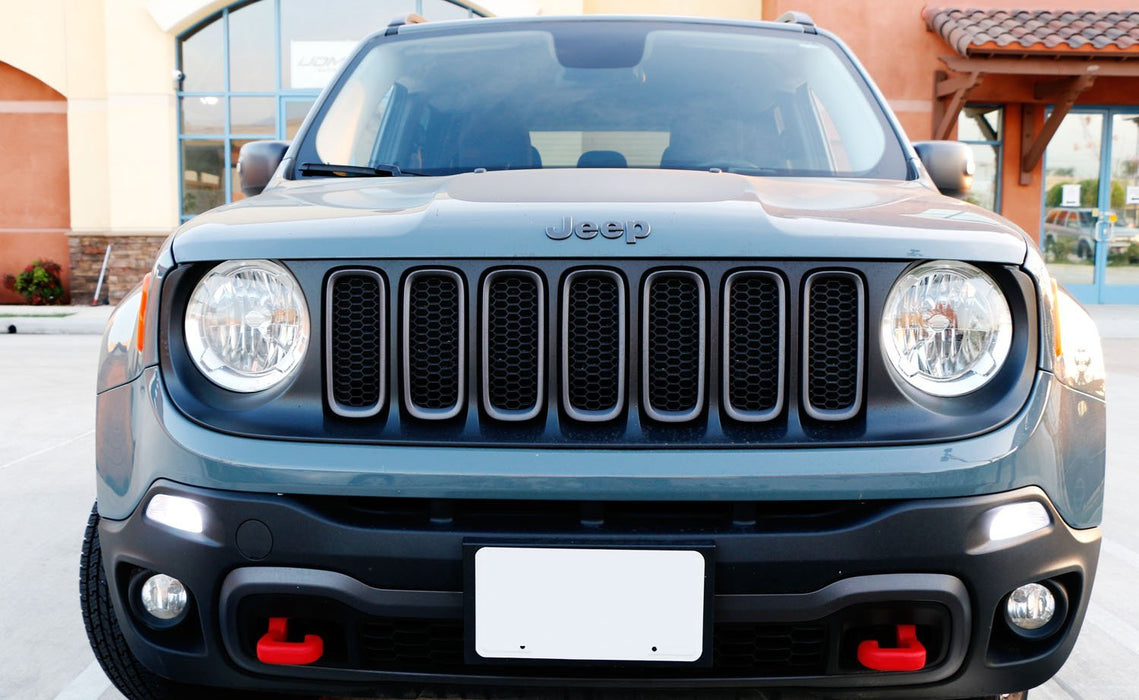2PCS 7528 Xenon White LED DRL Bulbs For Jeep Renegade 2015-2020 – 6000K CAN Bus Ready