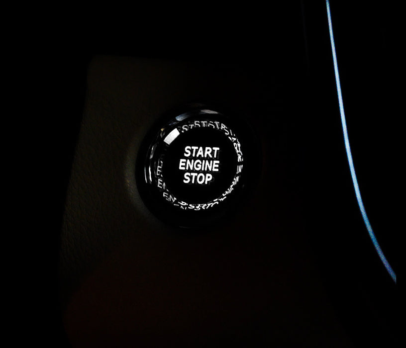 Blue Trim Crystal Reflective Engine Push Start Button For 2019-up Mazda3 CX30