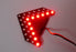 2 Super Red 33-SMD Sequential LED Arrows for Car Side Mirror Turn Signal Lights