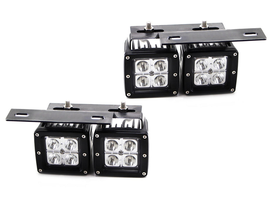 80W Dual LED Pods w/ Foglight Bracket/Wirings For Avalanche Silverado iJDMTOY.com 80W Dual LED Pods w/ Foglight Bracket/Wirings For Avalanche Silverado iJDMTOY.com