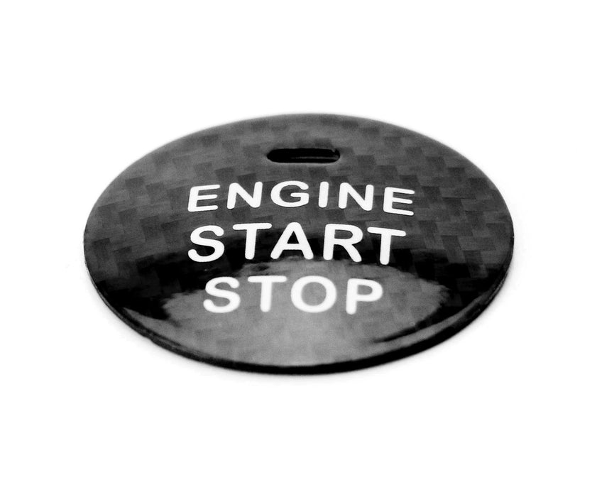 Black Real CarbonFiber Engine Push Start Button For Subaru BRZ Crosstrek WRX STI