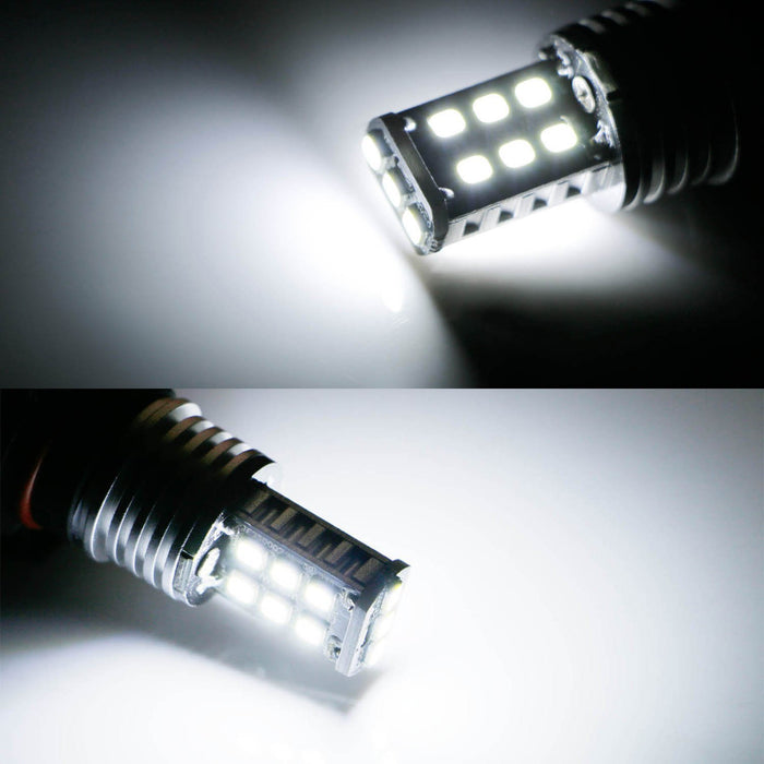 (2) 10W 15-SMD White 7506 1156 P21W LED Bulbs For Euro Car Backup Reverse Lights