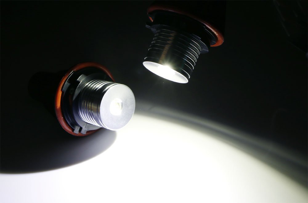 7000K LED Angel Eye Marker Light Bulbs For BMW E39 E60 E63 E64 E53