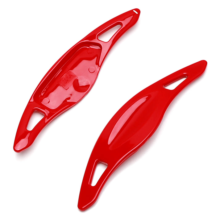 Gloss Red Finish Large Steering Wheel Paddle Shifters For 2018-23 Kia Stinger K8
