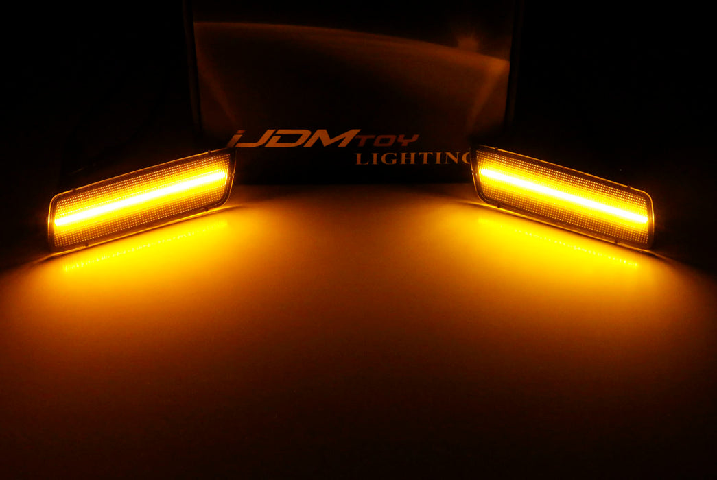 Smoked Lens Amber LED Front Side Marker Light For 06-09 Volkswagen MK5 Golf/GTI