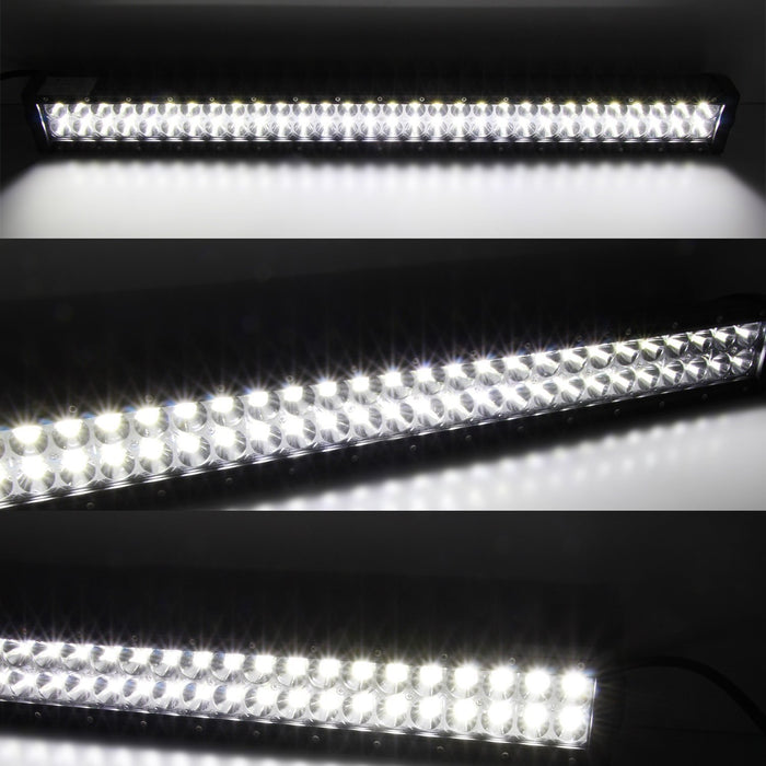 180W 30" LED Light Bar w/ Lower Bumper Bracket, Wirings For 15-18 Subaru WRX STi