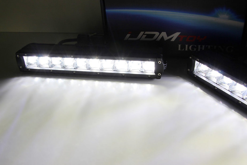 100W CREE LED Light Bar Fog Lamp Kit w/ Lower Bumper Bracket For 17-20 Raptor