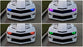 ( ) Style RGB Multi-Color LED Angel Eye Halo Rings For Camaro Challenger Mustang