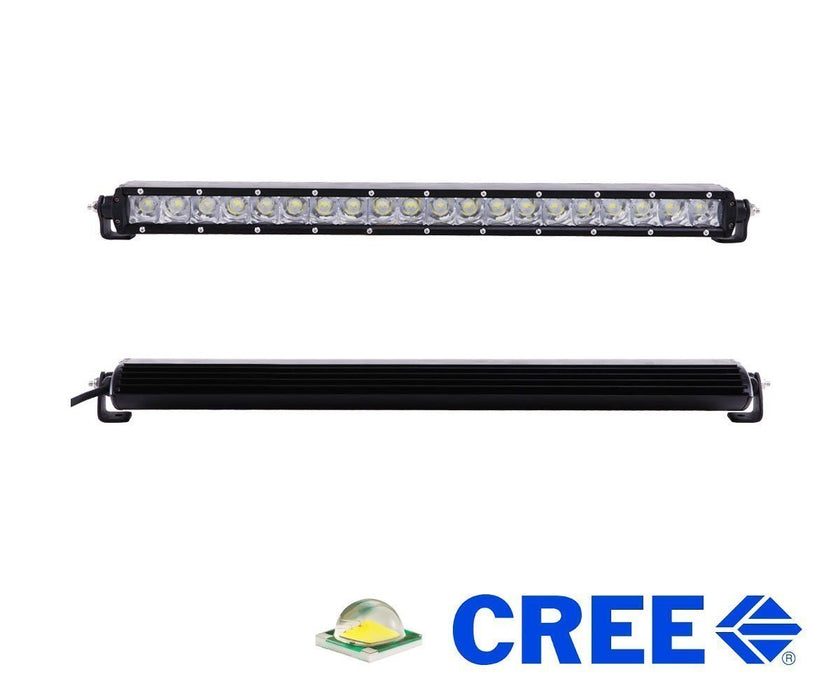 100W 20" LED Light Bar w/ Lower Bumper Bracket/Wire For Silverado 1500 2500 3500