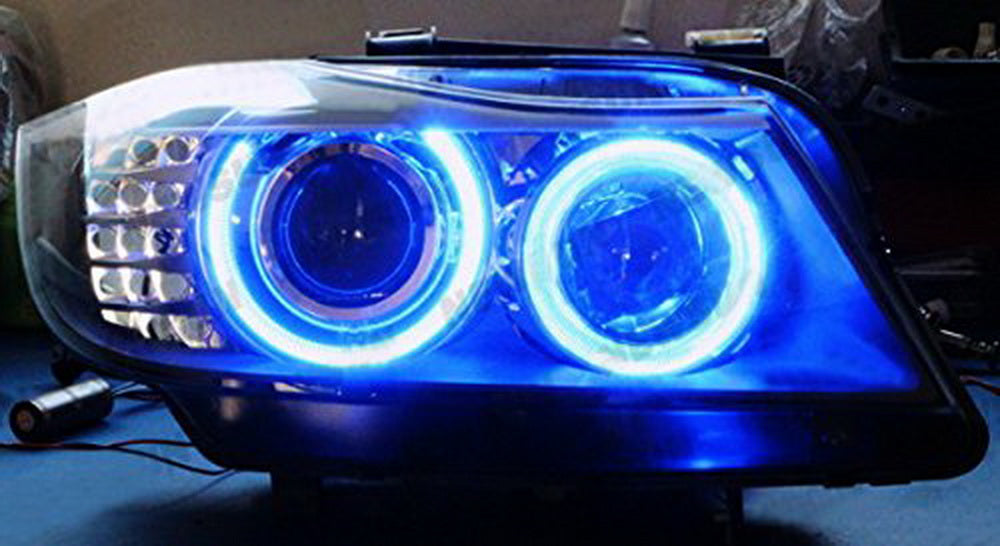 Xenon Headlight RGB 7-Color LED Angel Eyes Kit For BMW 07-13 E82/E88 1 —  iJDMTOY.com