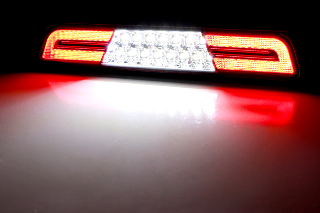 Dark Red Lens Double C-Ring Full LED High Mount Third Brake Light For 99-16 F250