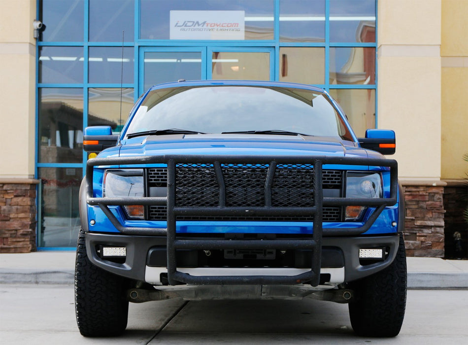 72W CREE LED Fog Light w/ Bumper Mounting Bracket, Wirings For 10-14 Ford Raptor
