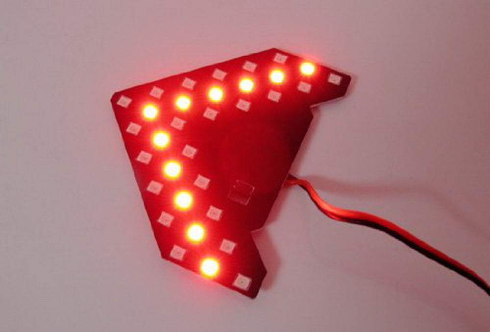 Arrow Pattern Led 2 Super Red 33-SMD Sequential LED Arrows for Car Side Mirror Turn Sign ...