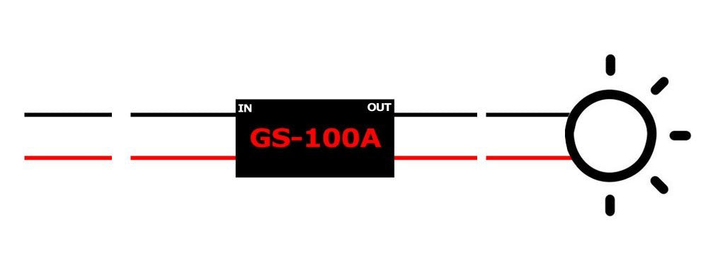 12V GS-100A LED Brake Stop Light Strobe Flash Module Controller Box For Car
