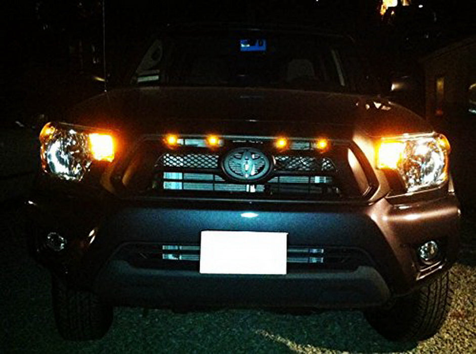 4pc Ford SVT Raptor Style LED Amber Grille Lighting Kit, Universal Fit ...