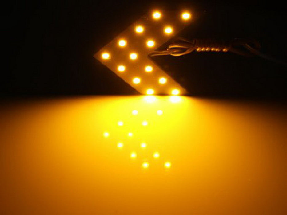 Automotive Led Arrows 2 Amber 14-SMD LED Arrow Lights for Car Side Mirror Turn Signal Blinke ...