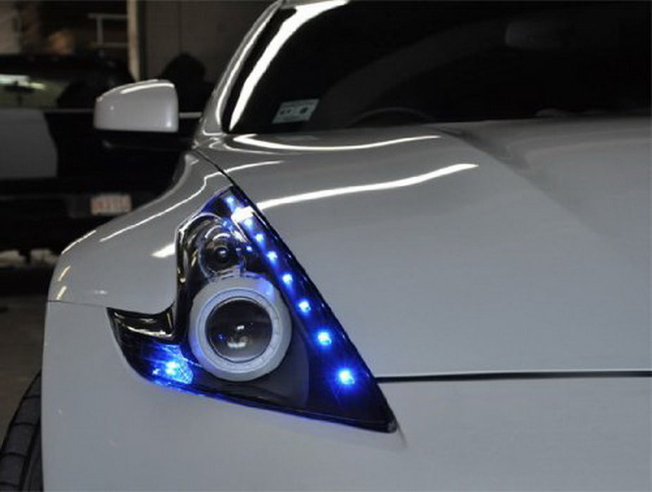 (20) Ultra Blue 12V LED Lights For Headlights DRL Angel Eyes Fog Retrofit DIY