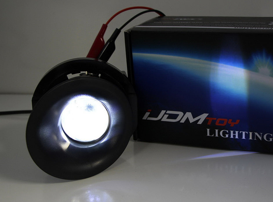 Projector Lens Fog Lights w/ White LED Bulbs, Bezel, Wiring For 15-22 Challenger