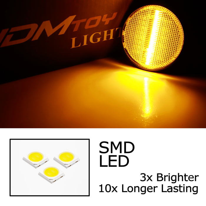 JDM-Spec Clear Amber LED Sequential Blink Fender Signals w/ Wiring For MX5 Miata