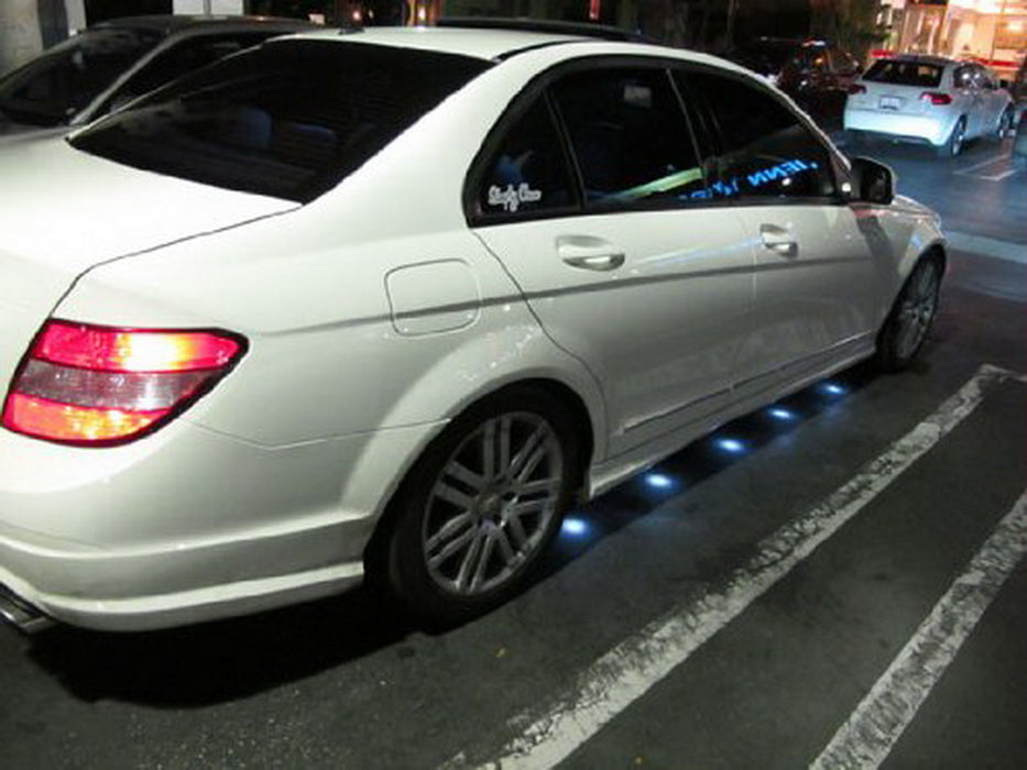 White 95" Brabus Style 45-LED Lights Under Car Puddle Lighting Ground Effect Kit