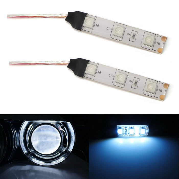 Xenon White Devil Demon Eyes LED Strips Module For Projector Headlights Retrofit