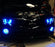Blue 40-SMD LED Angel Eyes Halo Rings w/ Shroud For Fog Lights Retrofit DIY