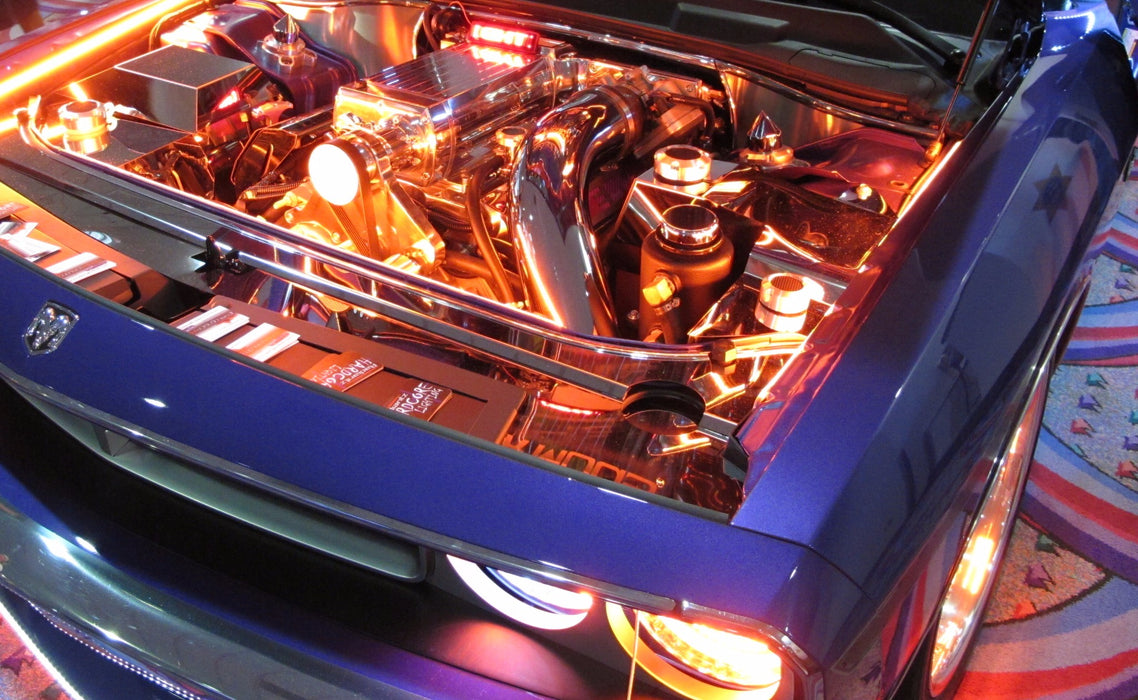Led Engine Aperture 8pcs RGB Multi-Color LED Engine Bay or Under Car Lighting Kit w/ Wirel ...