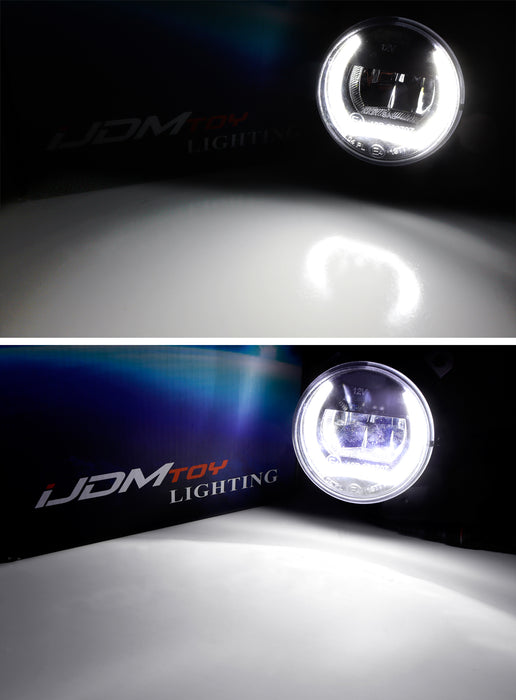 Clear Lens Black-Out Full LED DRL/Fog Light Replacements For LCI Toyota 86, BRZ