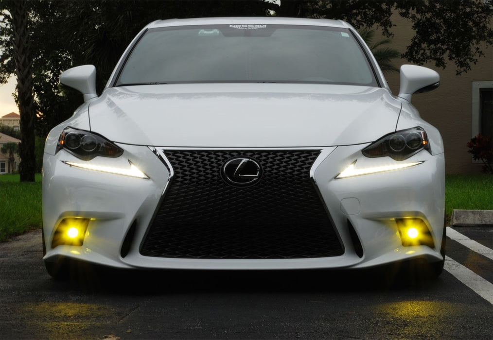Direct Fit JDM 15W Projector Yellow LED Fog Light Kit For 14-16 Lexus IS F-Sport