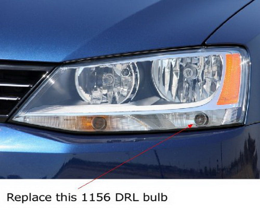 CANbus HID White Reflector LED Bulbs for Volkswagen MK6 Jetta Daytime DRL Lights