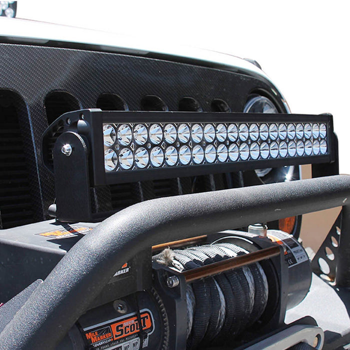 120W 20" LED Light Bar w/ Mounting U-Bracket, Wiring For Truck SUV Jeep 4x4 ATV