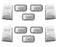 Complete 10pc Front & Rear Clear Cab Roof Marker Light Covers For 03-09 Hummer 2