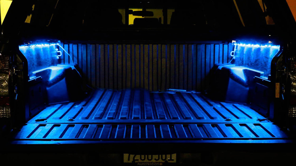 Universal Ultra Blue 10-pcs 45-LED Truck Bed Cargo Area LED Glow Lighting Kit