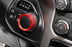 2pc Red 2/4WD Selector & Headlight On-Off Switch Knob Cover Trims For 19-up RAM
