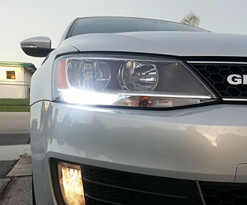 CANbus HID White Reflector LED Bulbs for Volkswagen MK6 Jetta Daytime DRL Lights