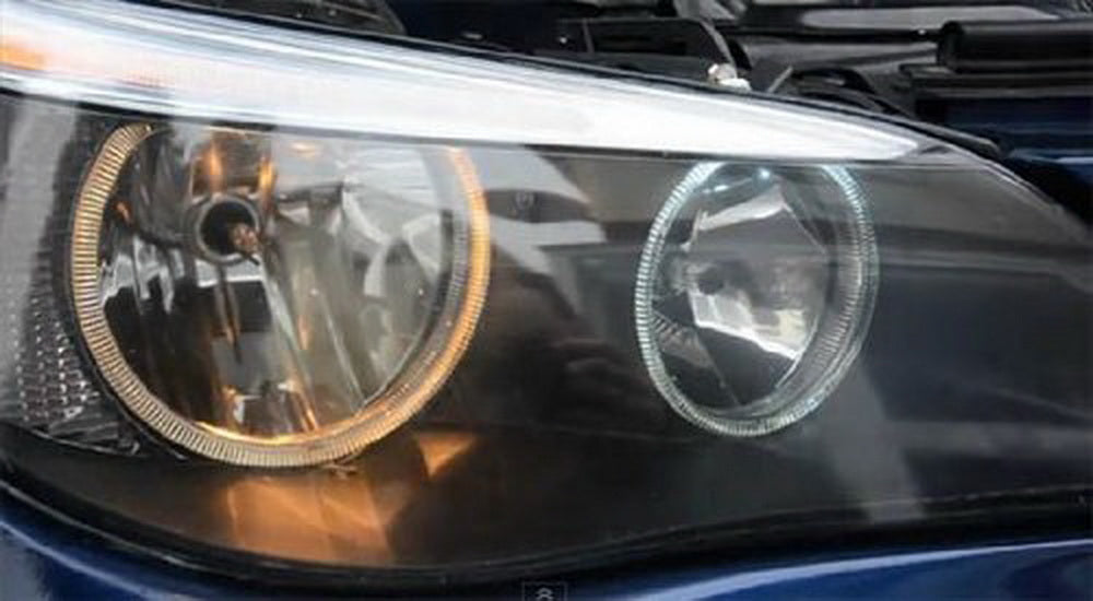BMW E60 & E61 Pre LCI Amber LED angel eyes for Halogen type headlights only.