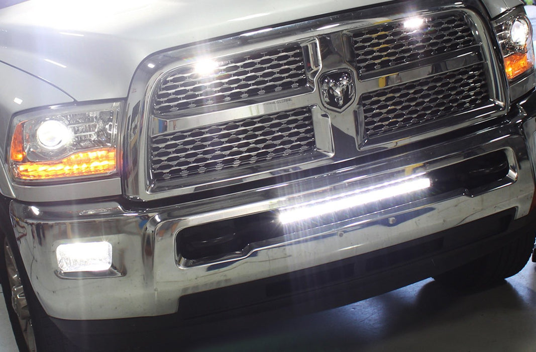 100W 20" LED Light Bar w/ Bumper Bracket, Wirings For 03-18 Dodge RAM 2500 3500