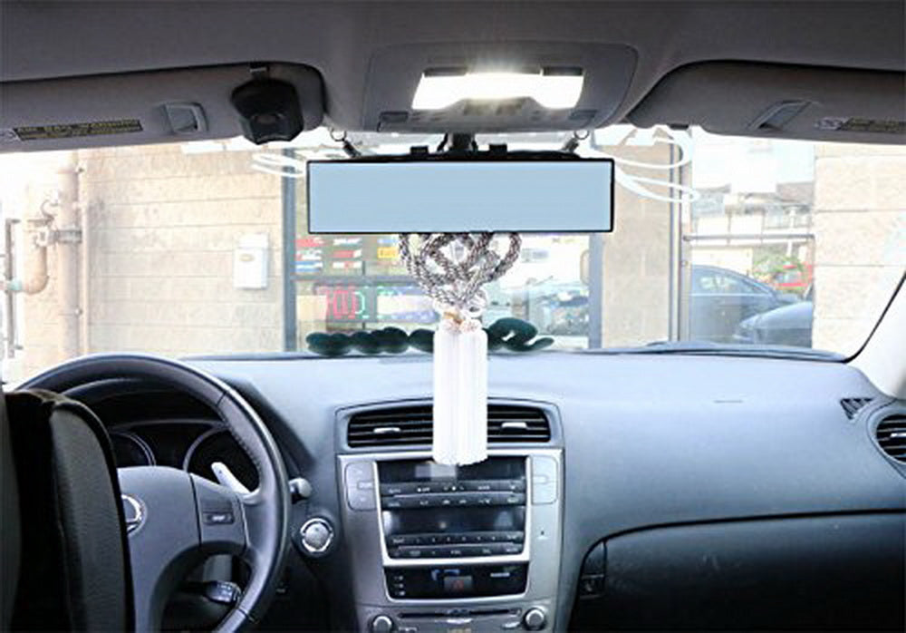 Broadway 300mm Blue Convex Tint Clip-On Rear View Mirror – Universal JDM Style Interior Mirror